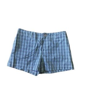 Abyz blue plaid shorts.